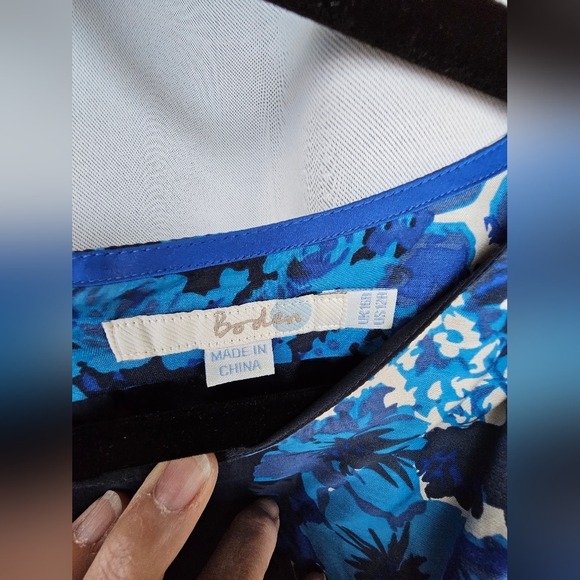 Boden - Silk Blend - Dress Size 12R - 3/4 Sleeves - Lined - Picture 2 of 7